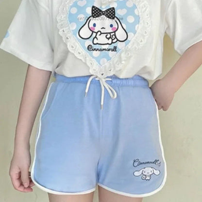 Kawaii athletic shorts - cinnamoroll - my melody - sanrio - short shorts
