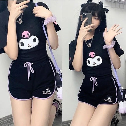 Kawaii athletic shorts - cinnamoroll - my melody - sanrio - short shorts