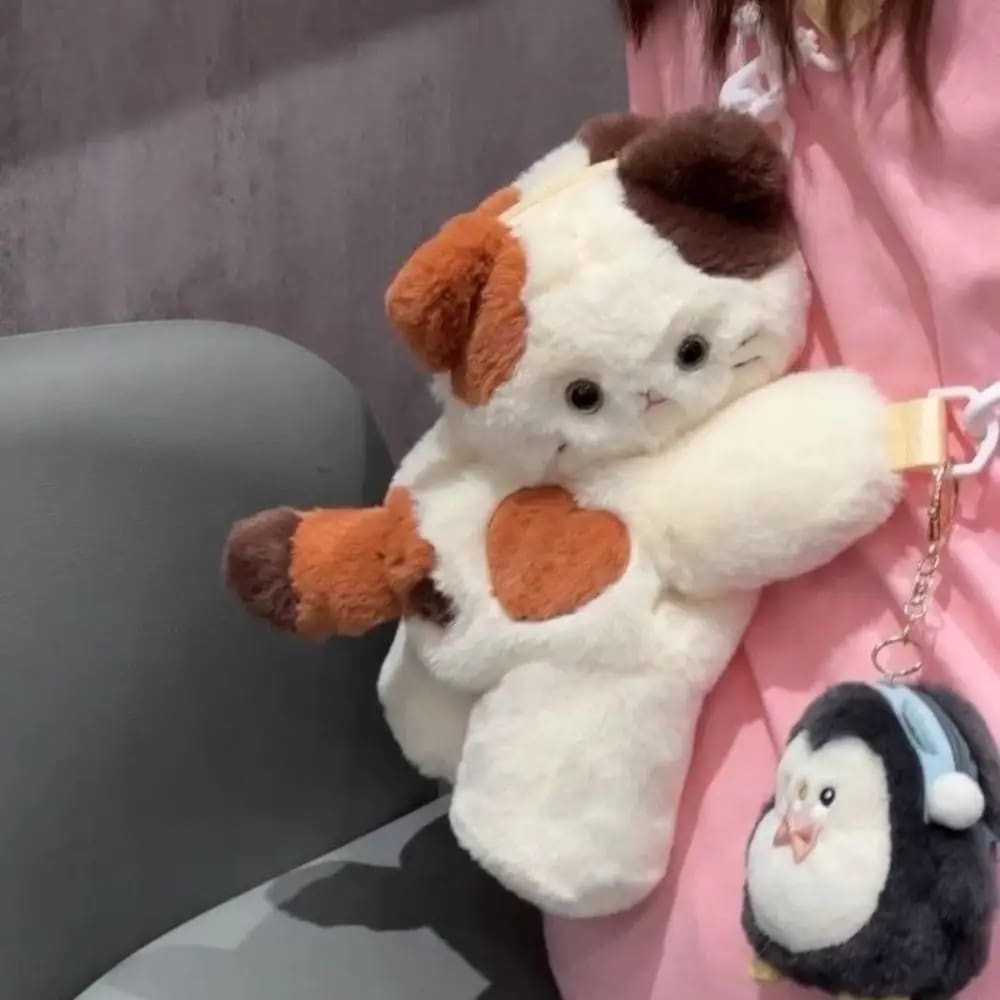 Kawaii calico kitten fanny pack bag carrying cross body