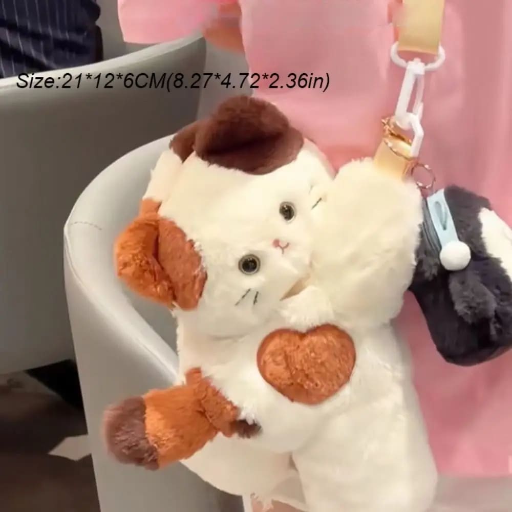 Kawaii calico kitten fanny pack bag carrying cross body