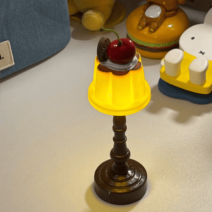 Kawaii Cherry Pudding Night Light