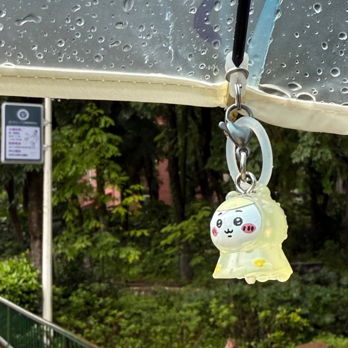 Raincoat Kawaii Keychain Chiikawa Usagi Doll Hachiware