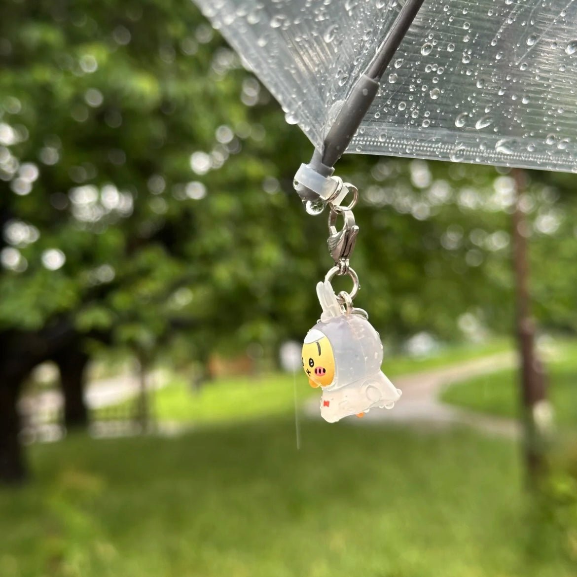 Raincoat Kawaii Keychain Chiikawa Usagi Doll Hachiware