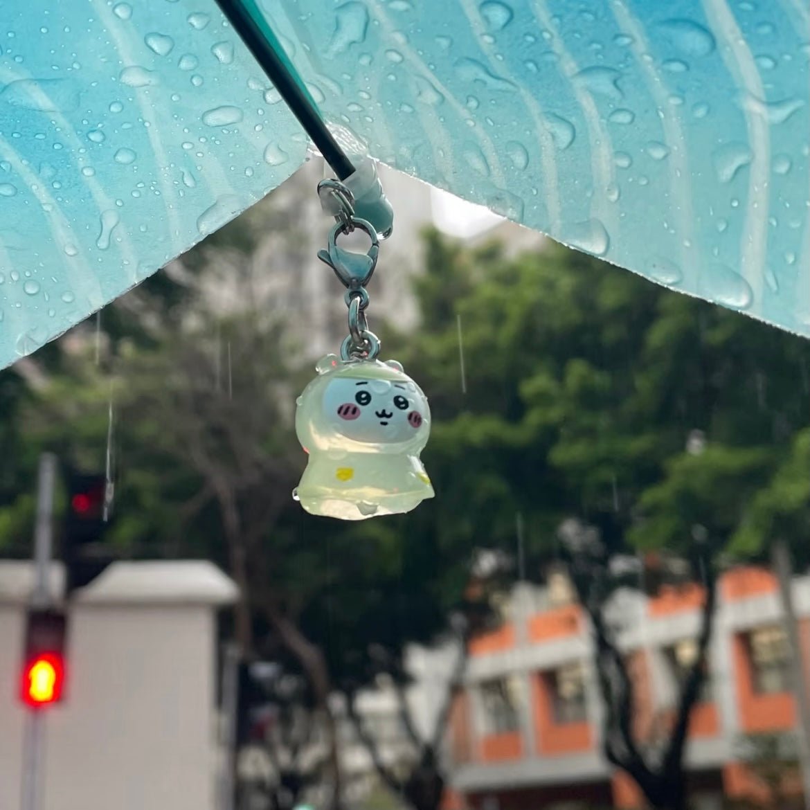 Raincoat Kawaii Keychain Chiikawa Usagi Doll Hachiware