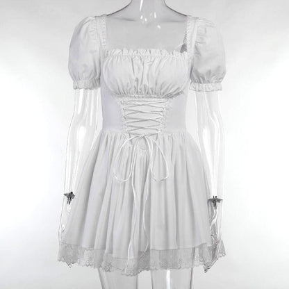 Kawaii cute babydoll maiden dress gothic tutu skirt dark fashion