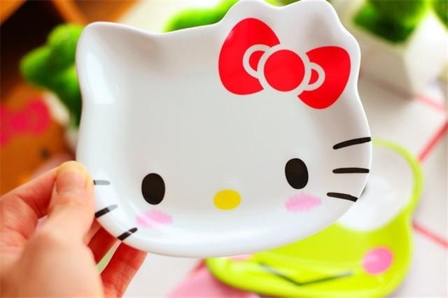 Kawaii dinner plates - dinner plate - dinnerware - frog - hello kitty - keroppi