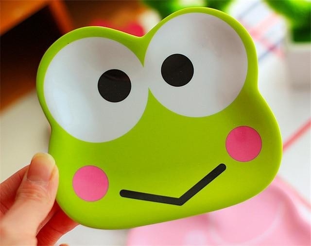 Kawaii dinner plates - dinner plate - dinnerware - frog - hello kitty - keroppi