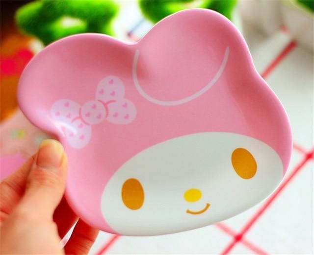 Kawaii dinner plates - dinner plate - dinnerware - frog - hello kitty - keroppi