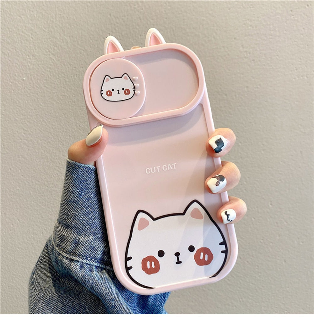 Kawaii friends iphone case and camera cover - bear - bears - bunny - cat - cats
