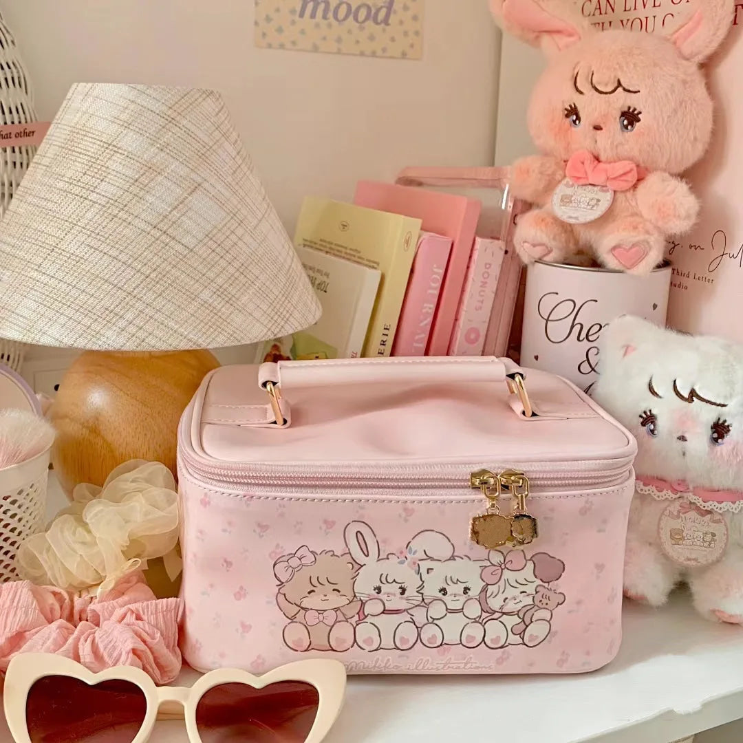Kawaii friends make-up case - bags - cosmetic - bag - handbag - handbags