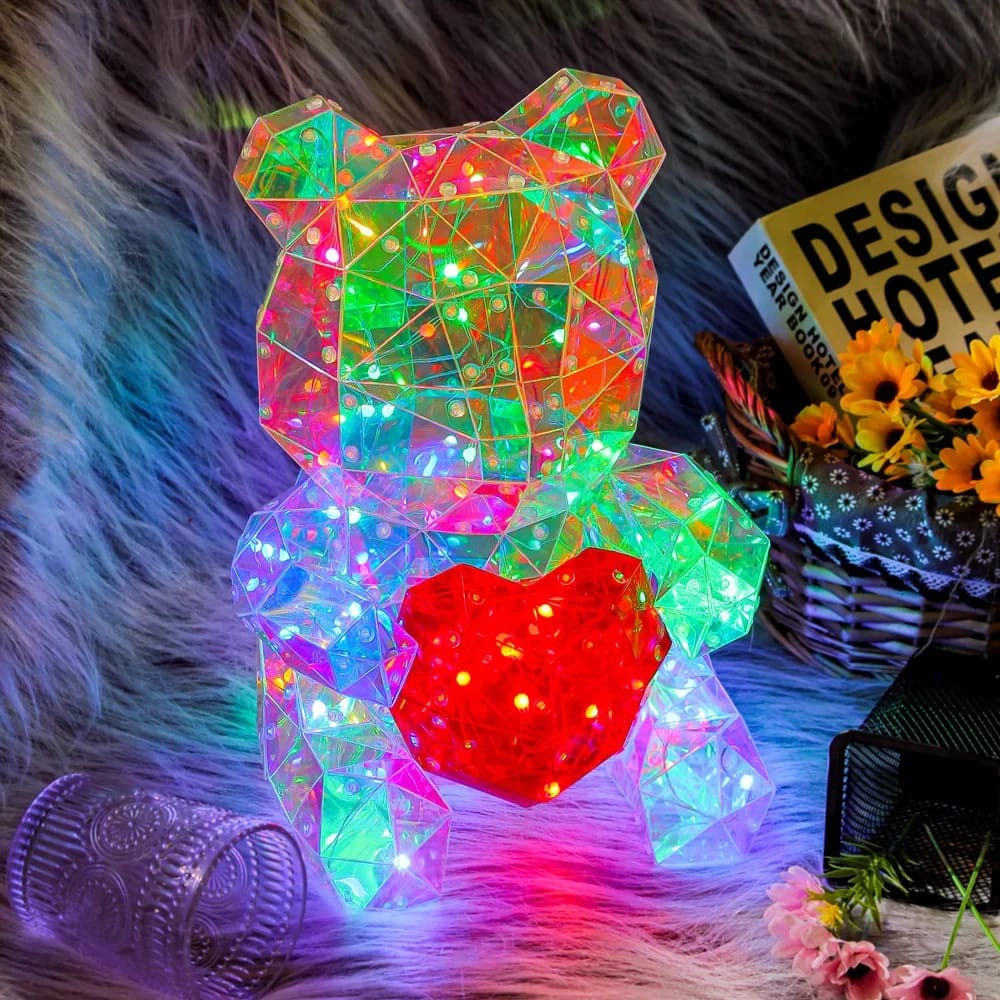 Kawaii geometric lovecore table lamp cute lighting