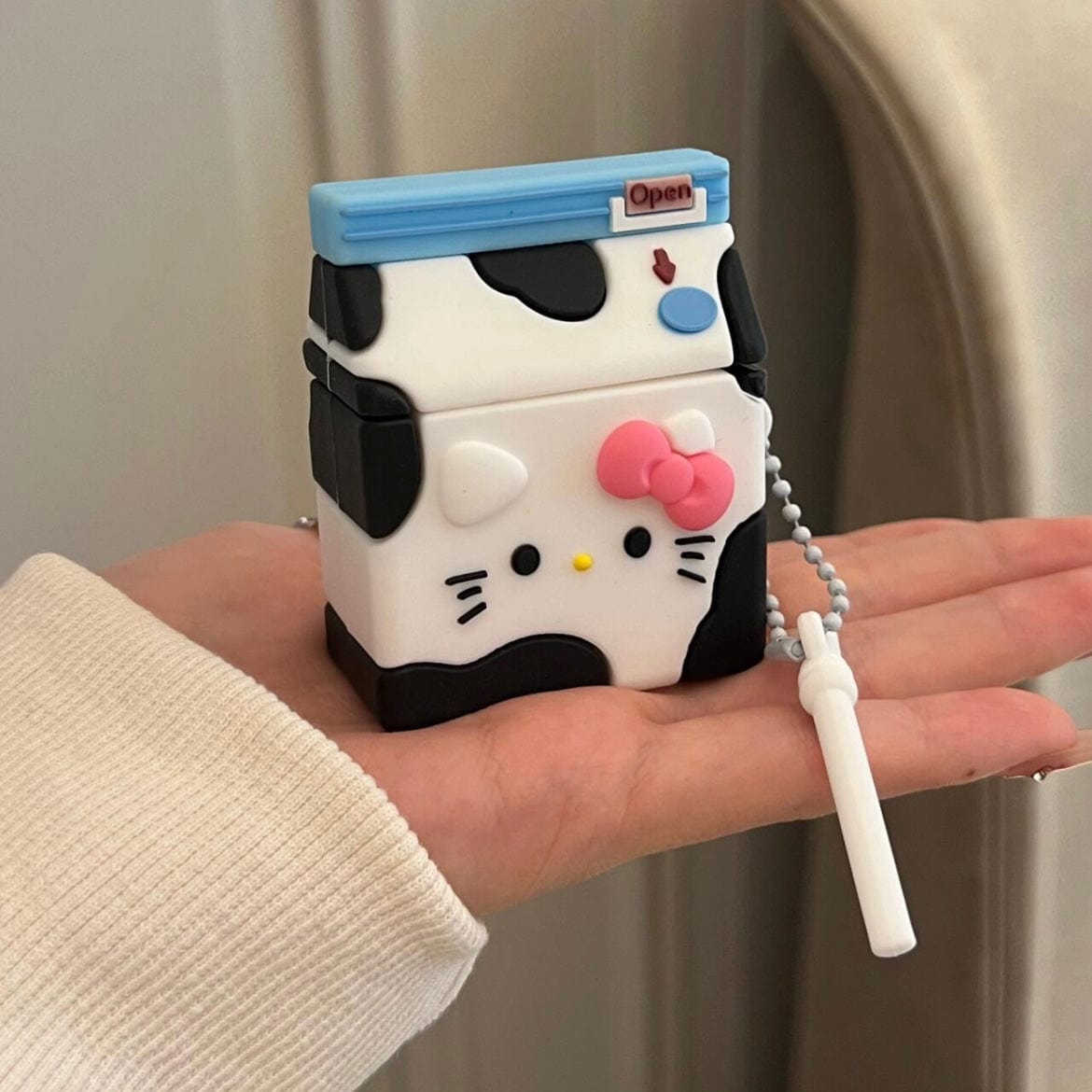 Kawaii Kitty Milk AirPods Earphone Case