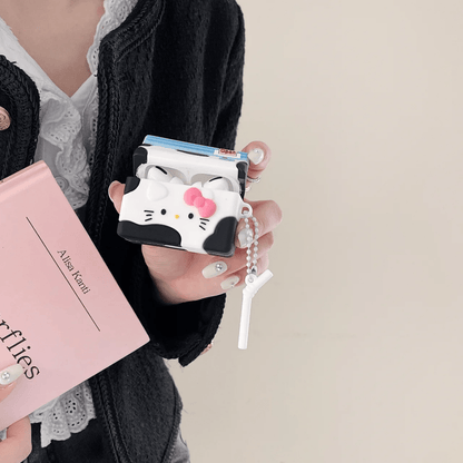 Étui pour écouteurs AirPods Kawaii Kitty Milk