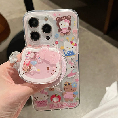 Kawaii Kitty Shaker Magnetständer iPhone Hülle SK581