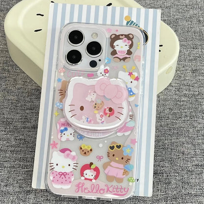 Kawaii Kitty Shaker Magnetständer iPhone Hülle SK581