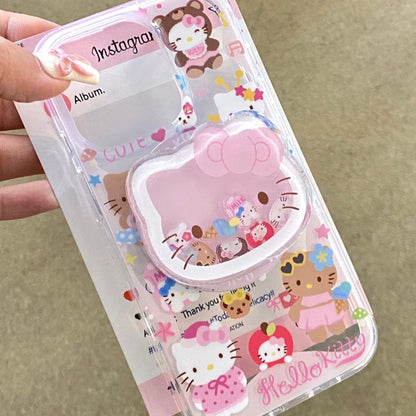 Kawaii Kitty Shaker Magnetständer iPhone Hülle SK581