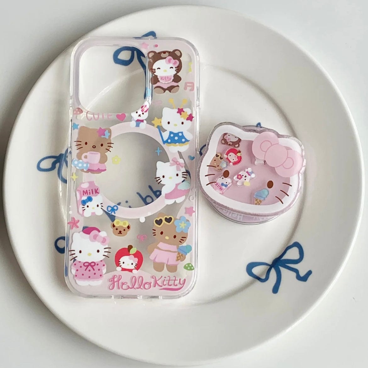 Kawaii Kitty Shaker Magnetic Stand iPhone Case SK581