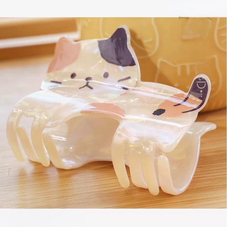 Kawaii Claw Acrylic Clip Hair Acetate Kitten