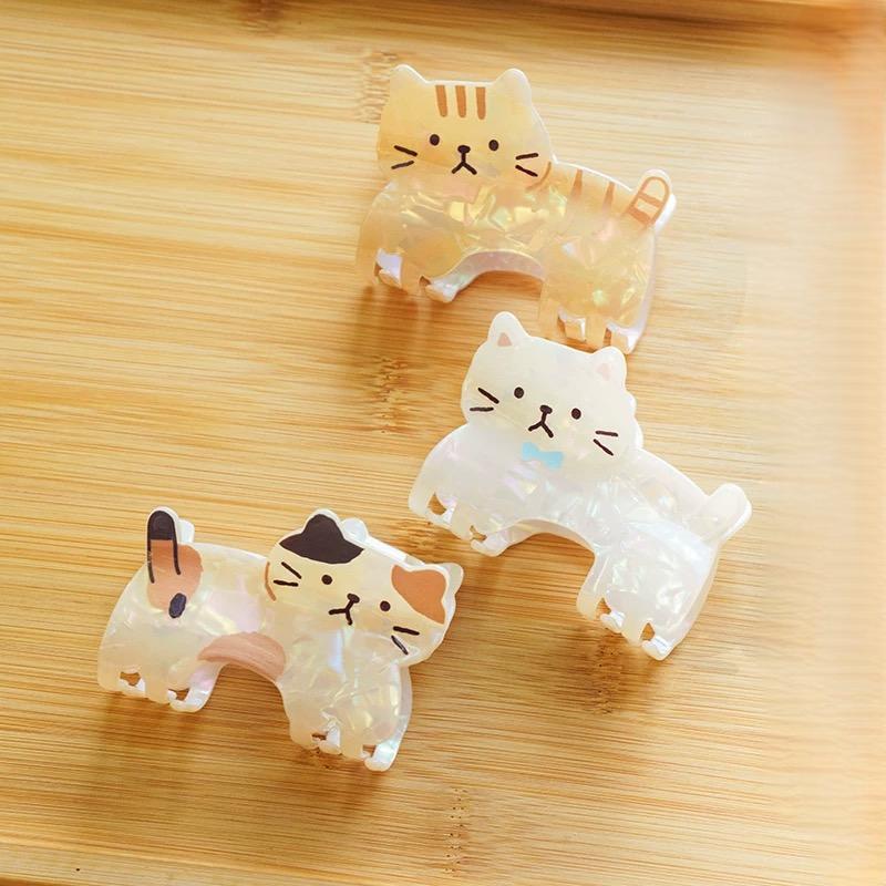 Kawaii Claw Acrylic Clip Hair Acetate Kitten