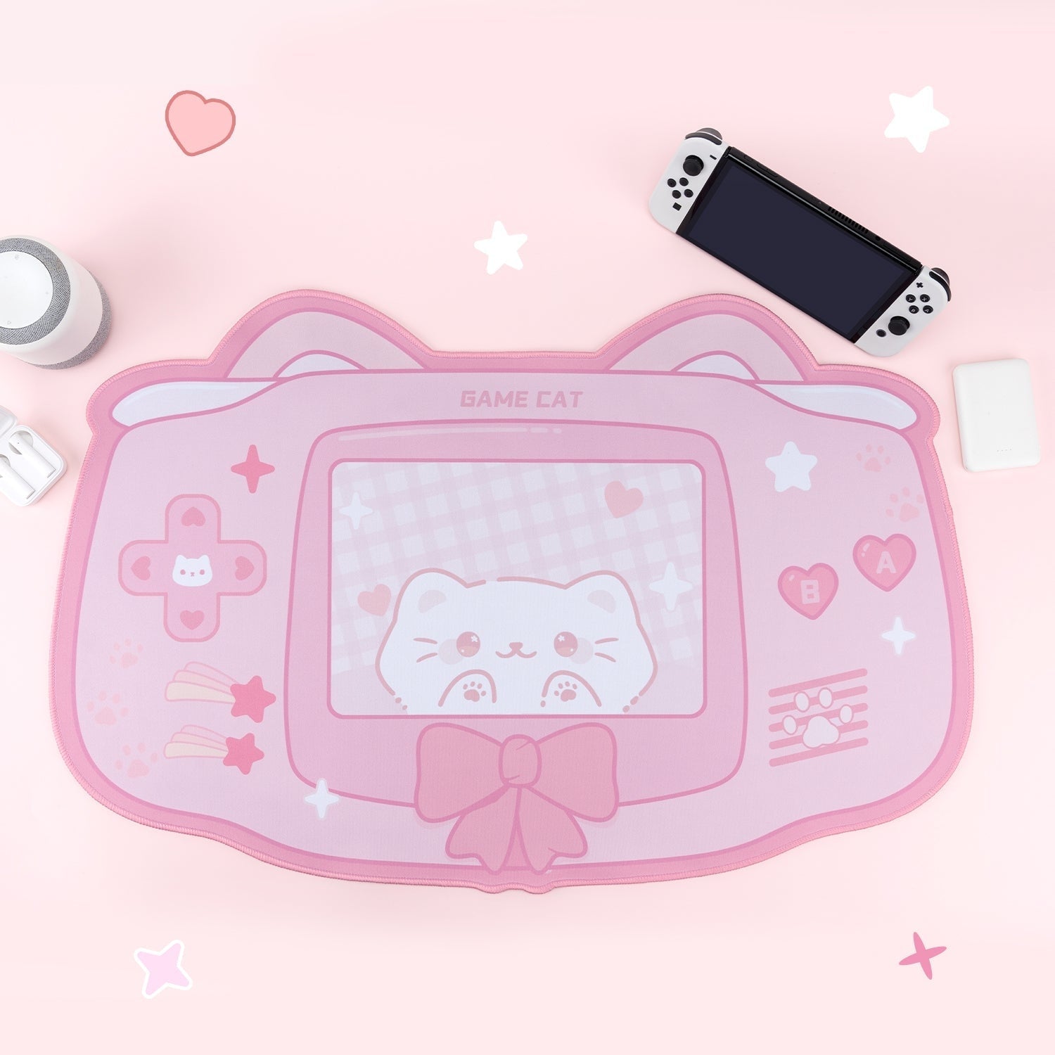 Kawaii Kitten Gaming Mousepad - desktop, fairy, fairy kei, kei fashion, fairykei