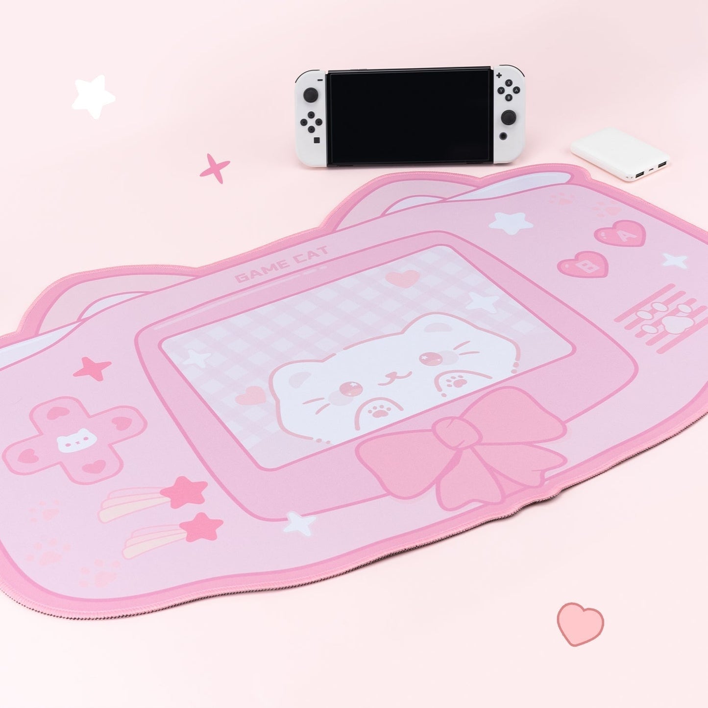 Kawaii Kitten Gaming Mousepad - desktop, fairy, fairy kei, kei fashion, fairykei