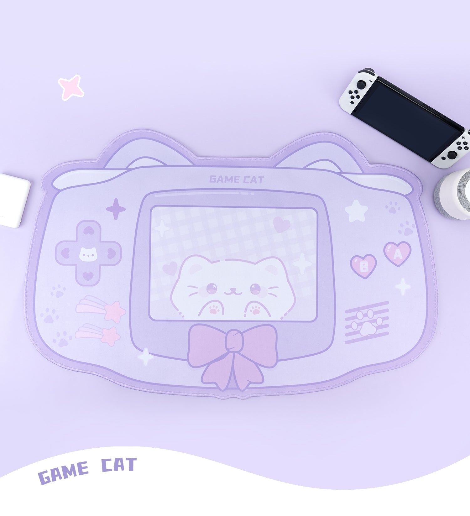 Kawaii Kitten Gaming Mousepad - desktop, fairy, fairy kei, kei fashion, fairykei