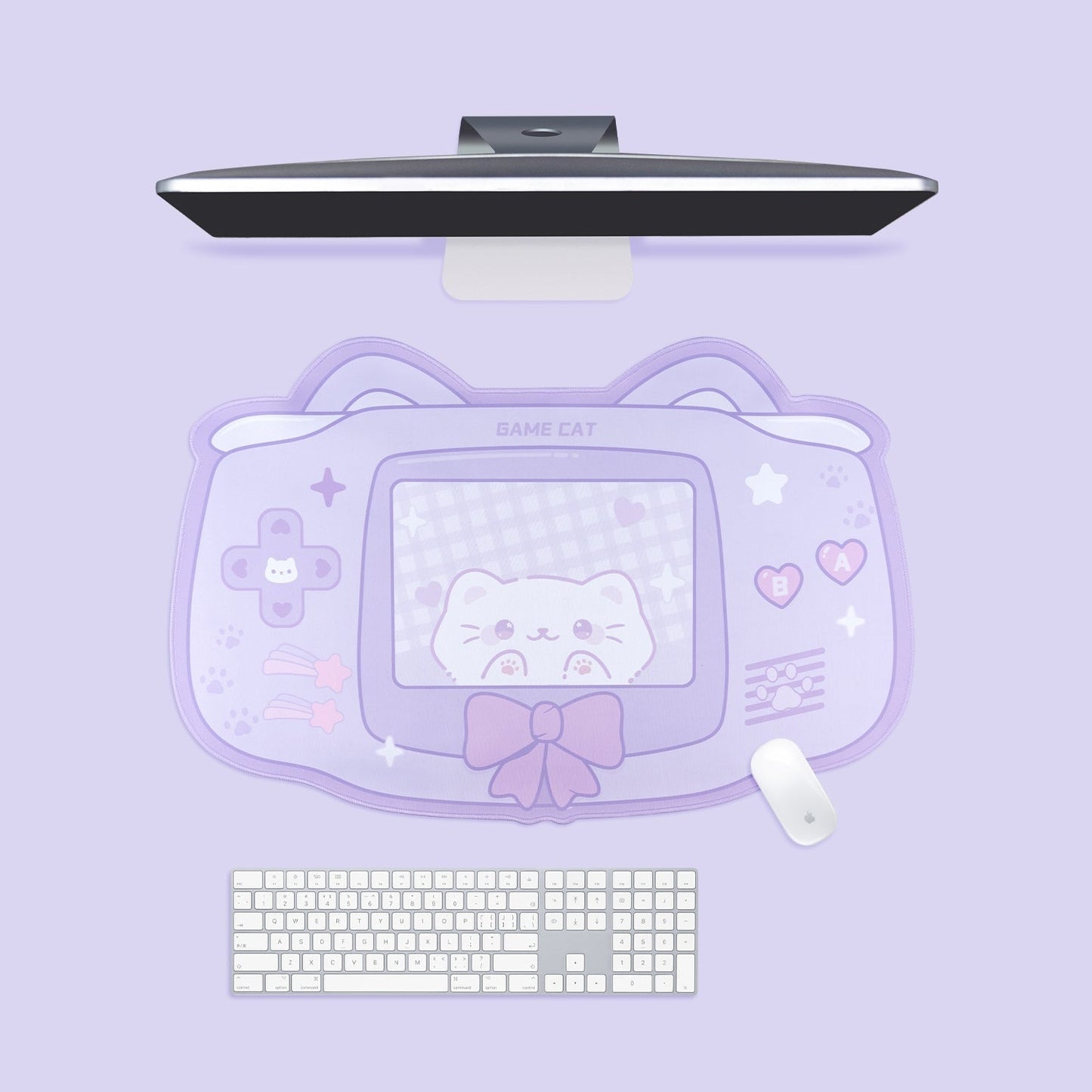 Kawaii Kitten Gaming Mousepad - desktop, fairy, fairy kei, kei fashion, fairykei