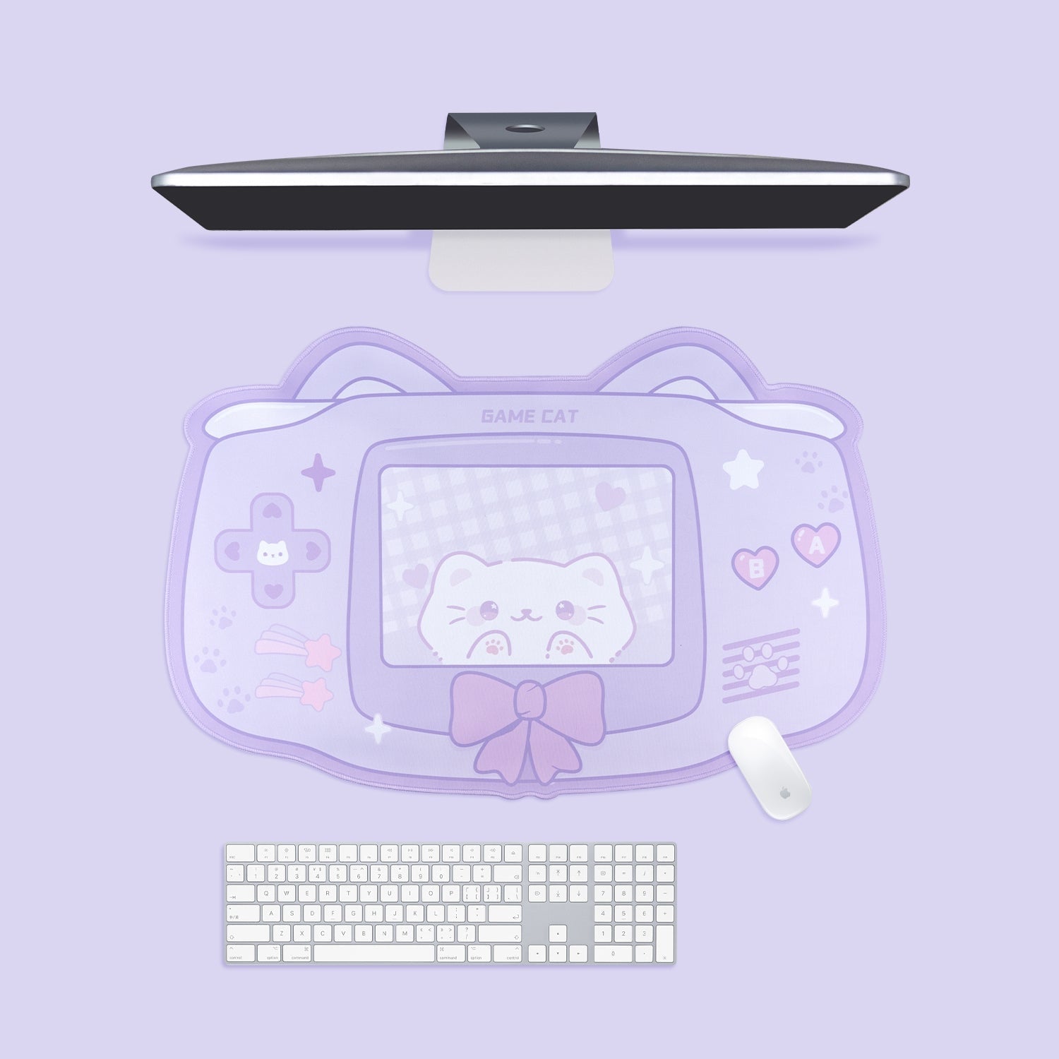 Kawaii Kitten Gaming Mousepad - desktop, fairy, fairy kei, kei fashion, fairykei