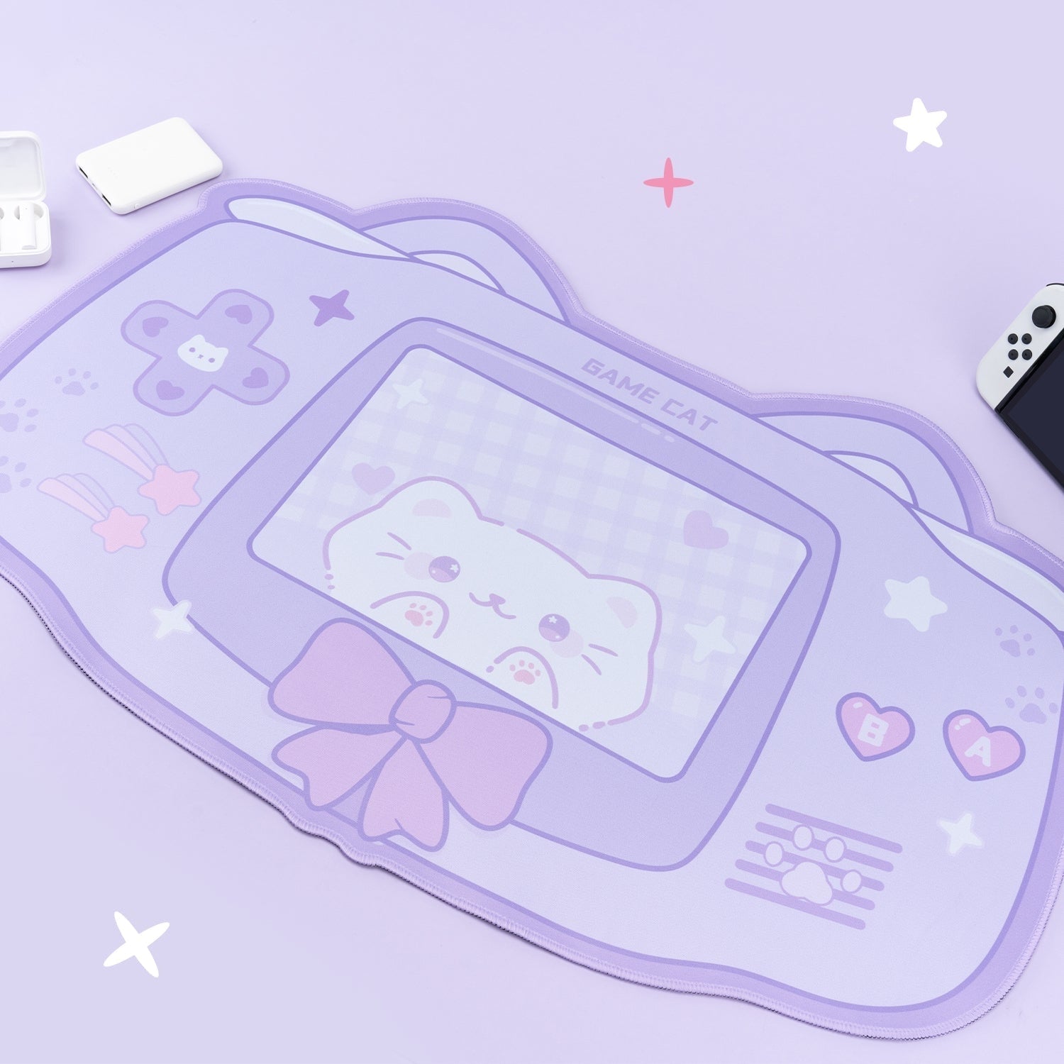 Kawaii Kitten Gaming Mousepad - desktop, fairy, fairy kei, kei fashion, fairykei