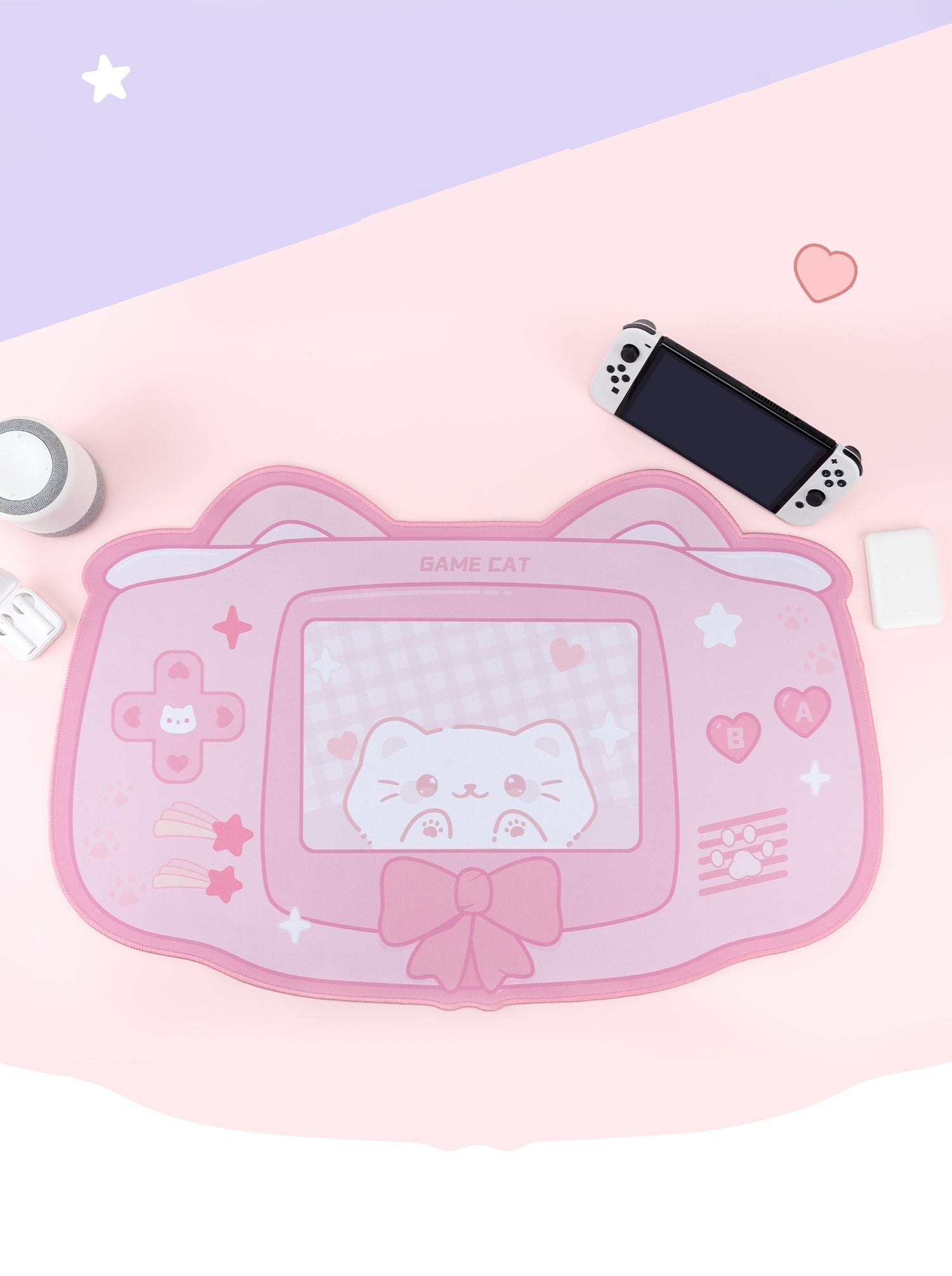 Kawaii Kitten Gaming Mousepad - desktop, fairy, fairy kei, kei fashion, fairykei