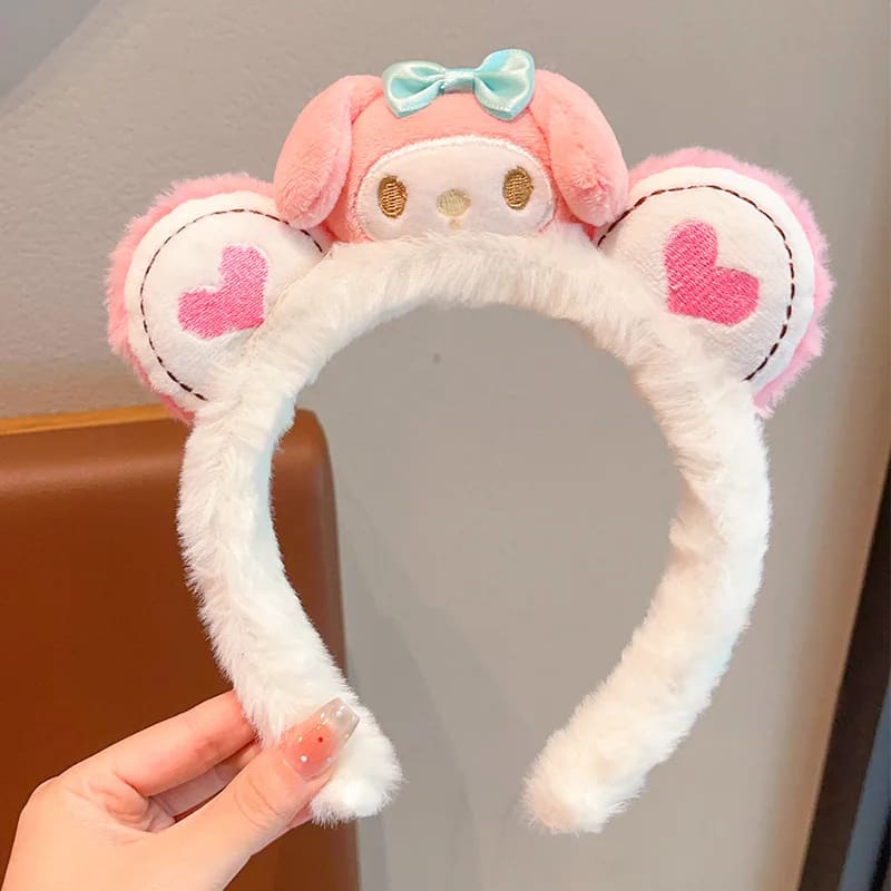 Kawaii love plush ear hair character headband