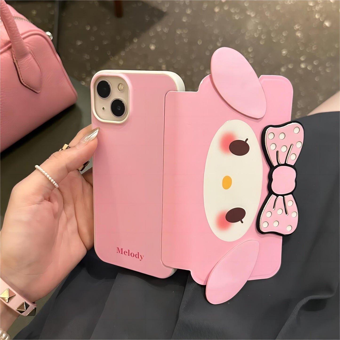 Kawaii Melo Kuro Flip iPhone Case