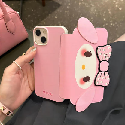 Kawaii Melo Kuro Flip iPhone-Hülle