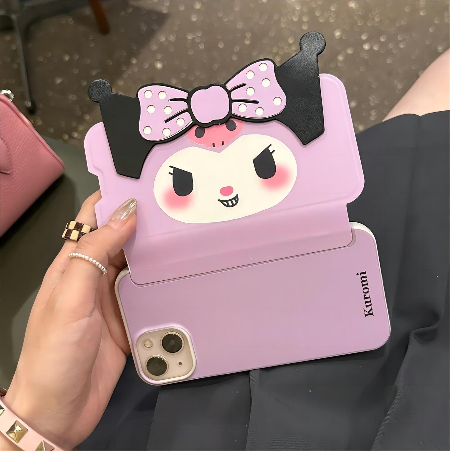 Kawaii Melo Kuro Flip iPhone Case