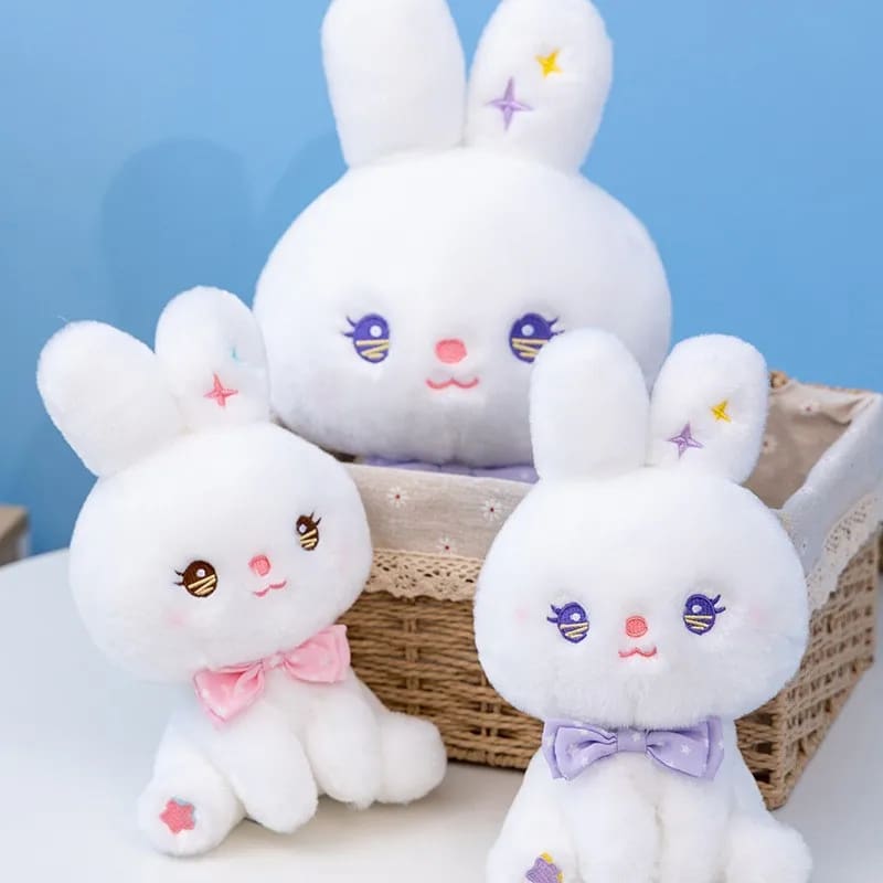 Kawaii pastel star peep easter bunny plush toy stuffed animal