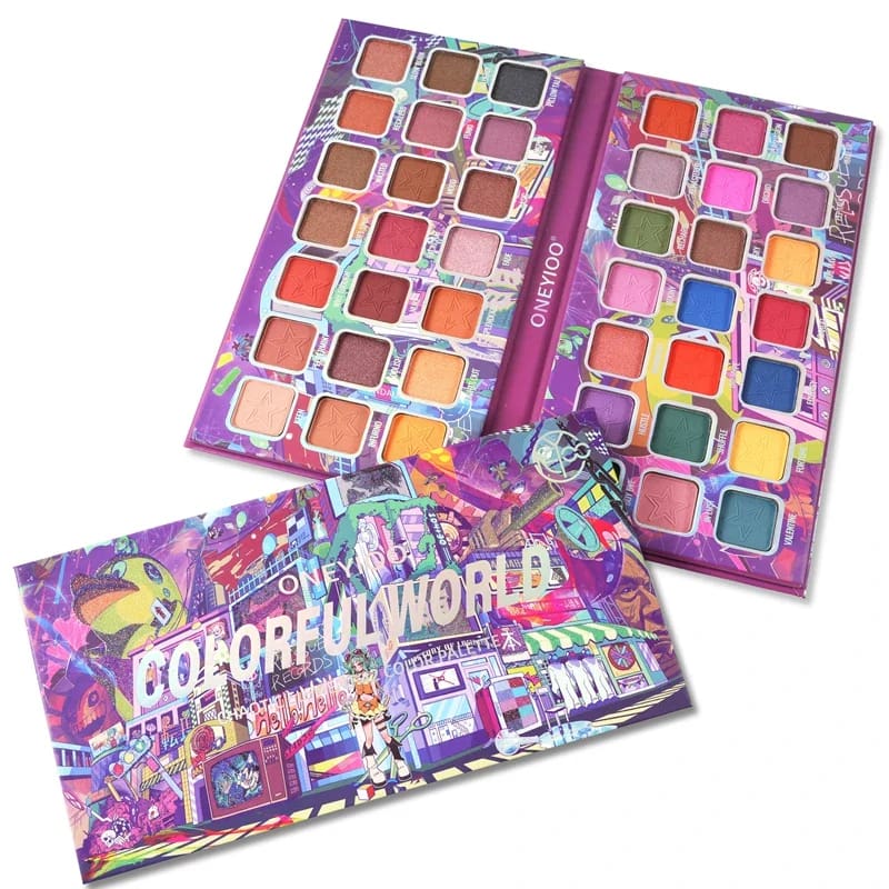 Kawaii pixel gamer girl eye shadow make-up palette