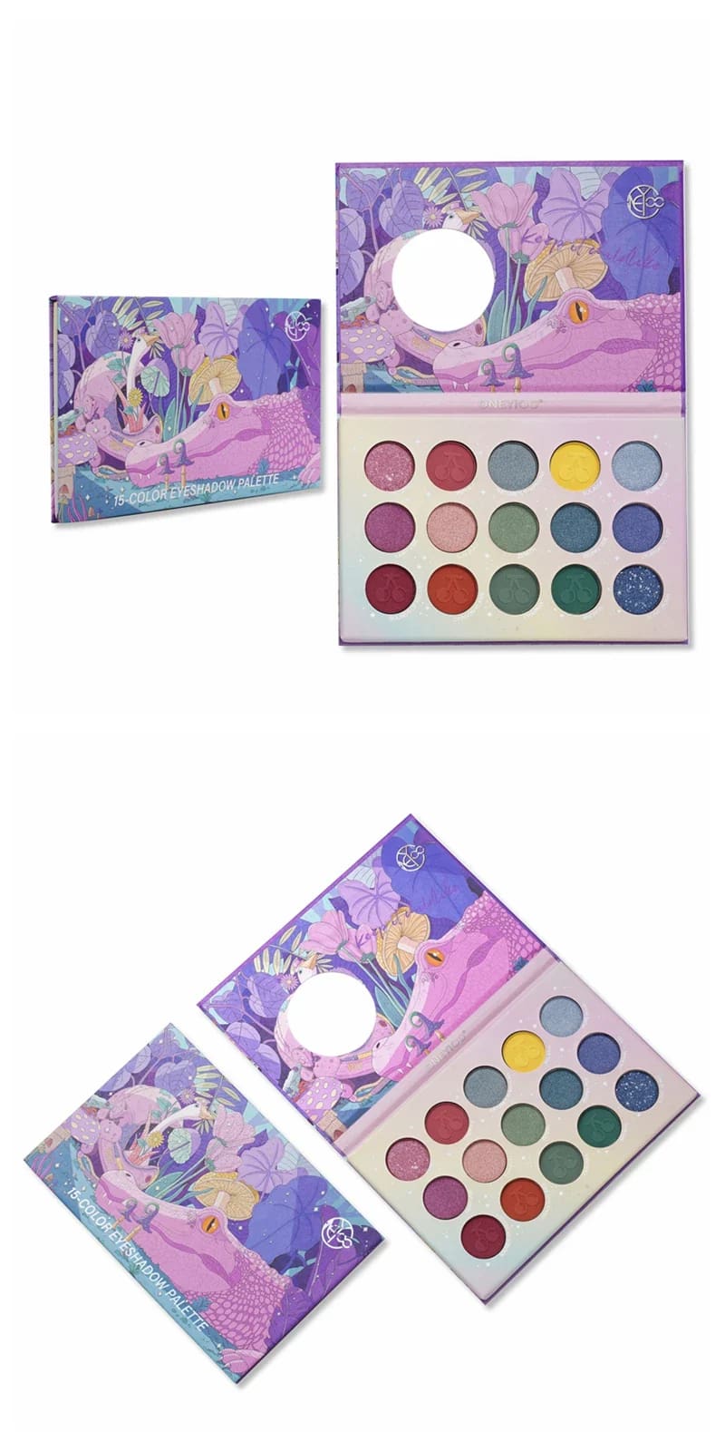Kawaii pixel gamer girl eye shadow make-up palette