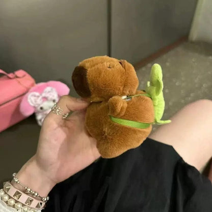 Étui pour écouteurs AirPods en peluche Kawaii Capybara