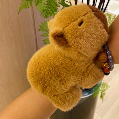 Kawaii Plüsch Capybara Pops Clap Ring Armband