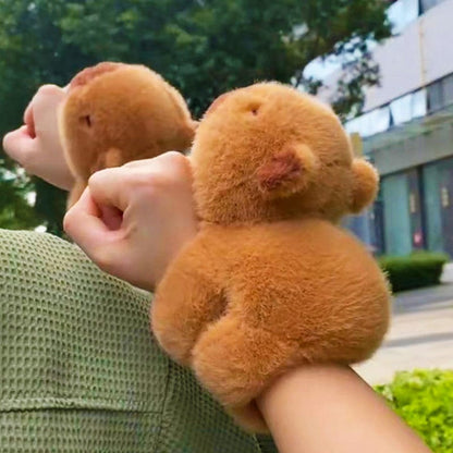 Kawaii Plüsch Capybara Pops Clap Ring Armband