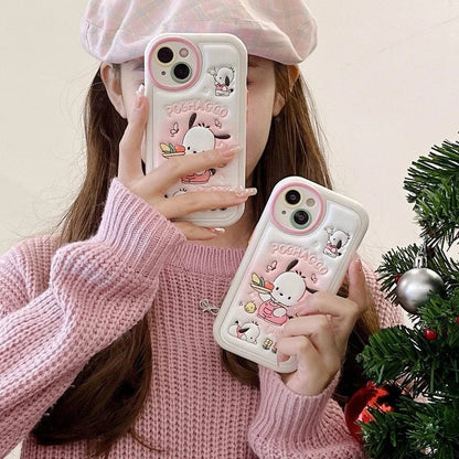 Kawaii puppy foodie iphone protective case