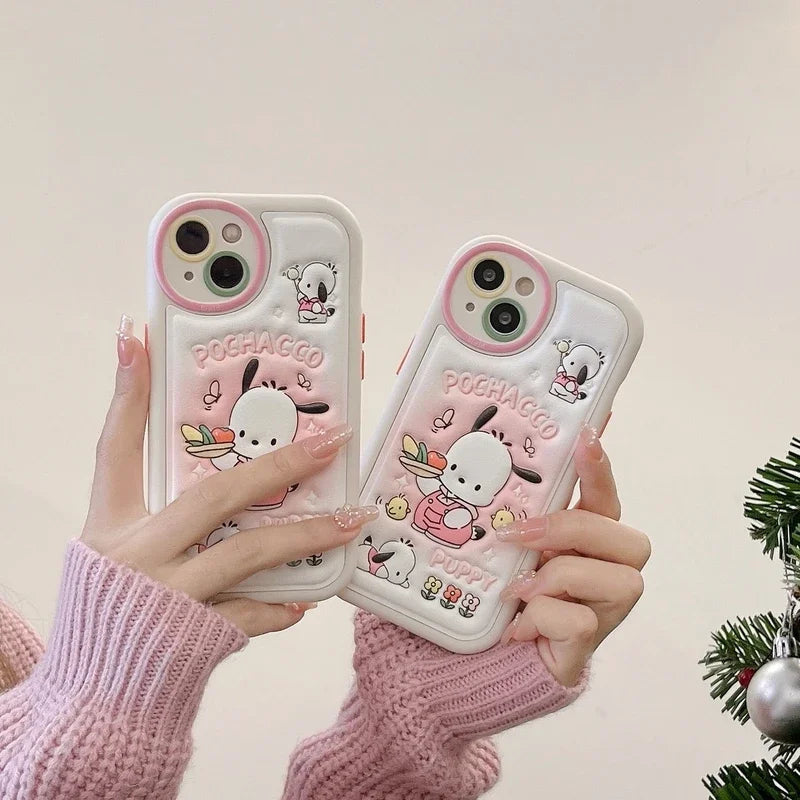 Kawaii puppy foodie iphone protective case