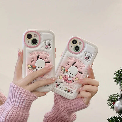 Kawaii puppy foodie iphone protective case