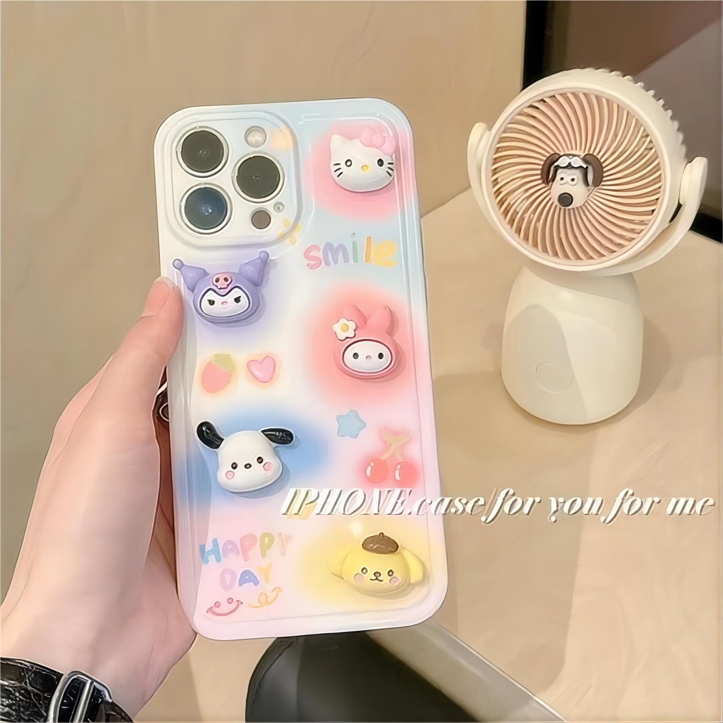 Kawaii Figure Family iPhone Case