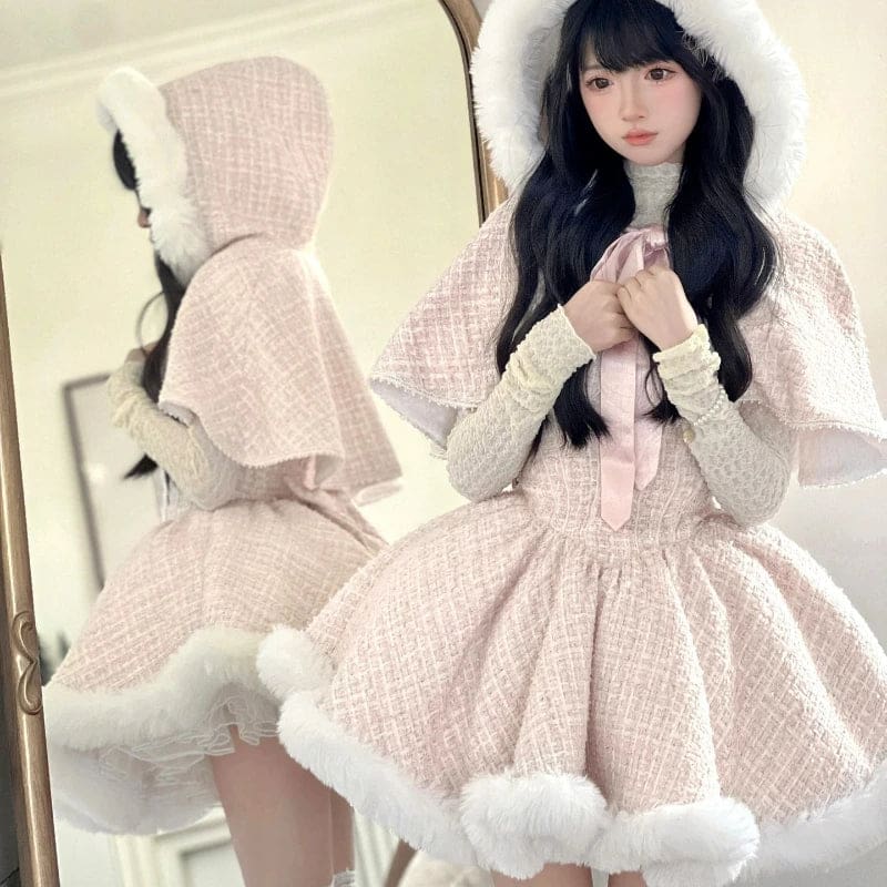 Snow Dumpling Tweed Outfit Set – Sukikawaii