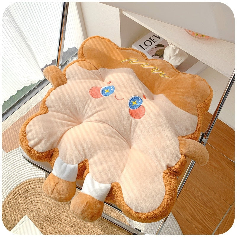 Kawaii Toast Pillow - home decor, pillows, plush, plush toys, plushies Kawaii Babe