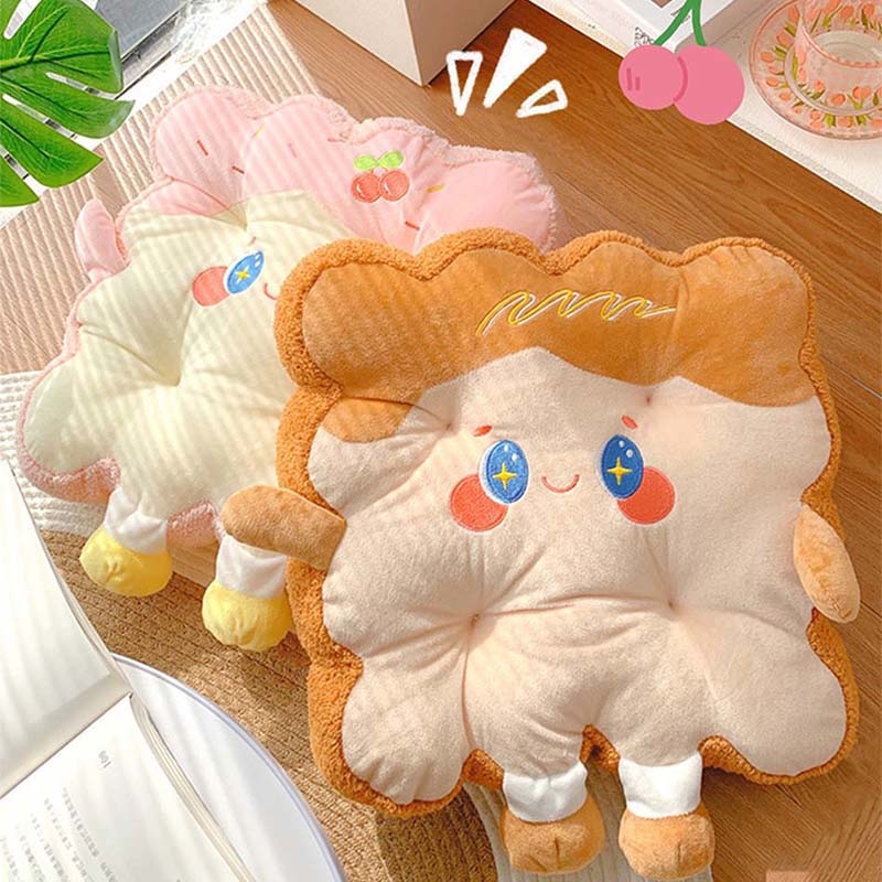 Kawaii Toast Pillow - home decor, pillows, plush, plush toys, plushies Kawaii Babe