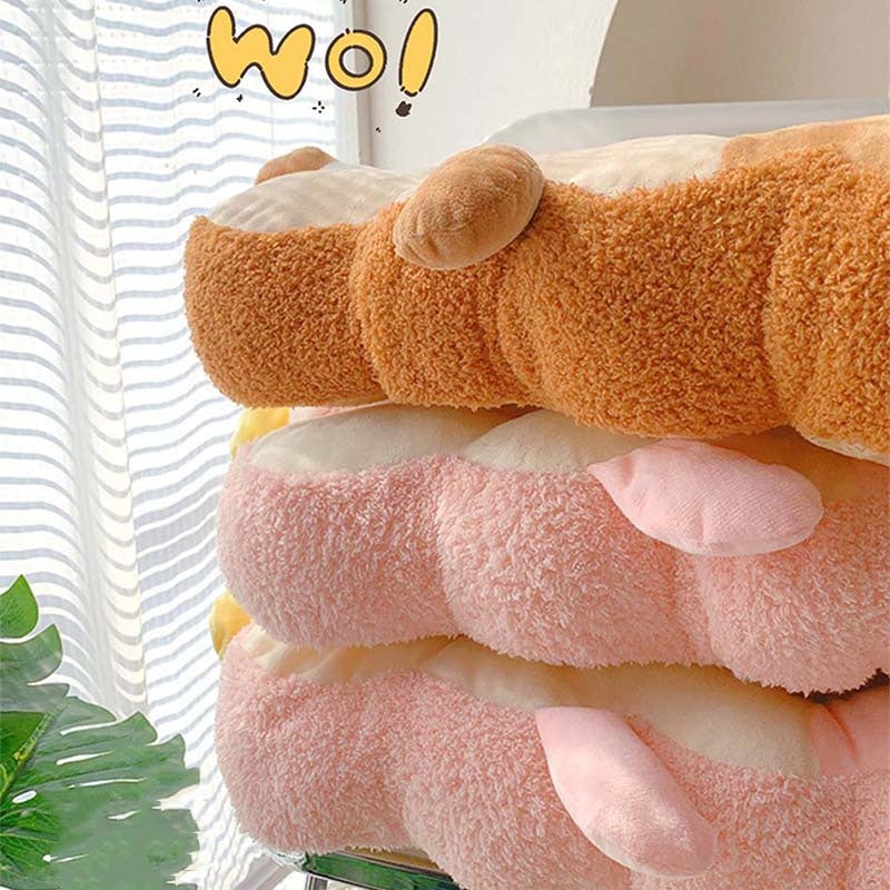 Kawaii Toast Pillow - home decor, pillows, plush, plush toys, plushies Kawaii Babe