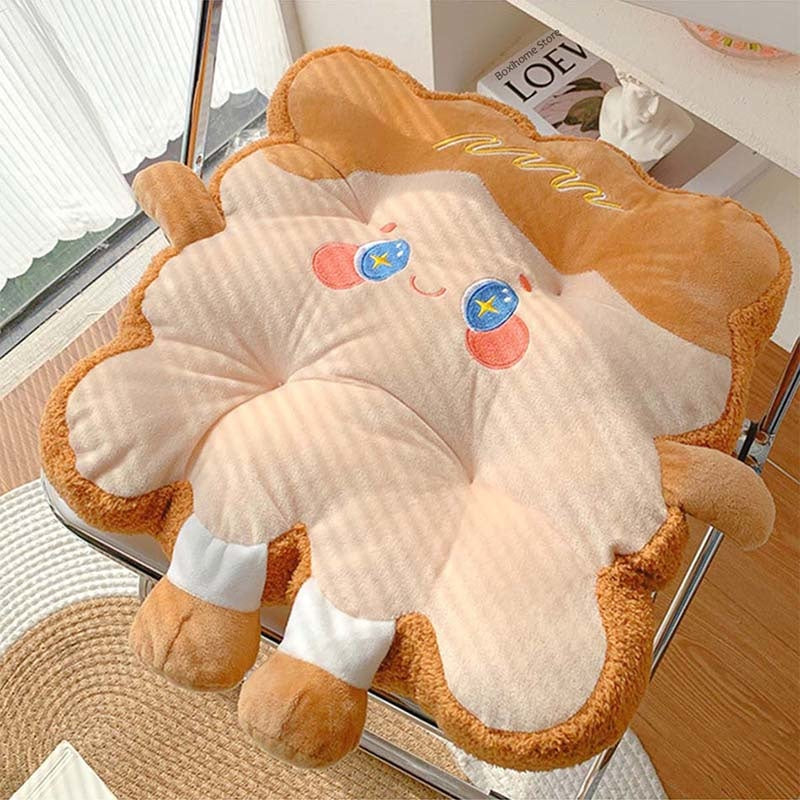 Kawaii Toast Pillow - home decor, pillows, plush, plush toys, plushies Kawaii Babe