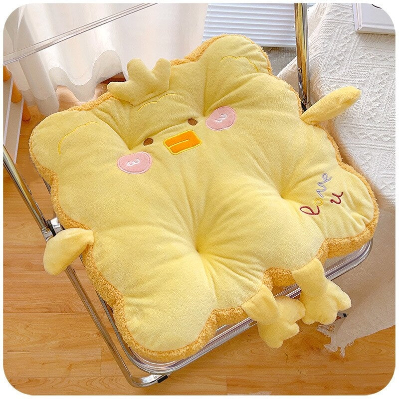 Kawaii Toast Pillow - home decor, pillows, plush, plush toys, plushies Kawaii Babe